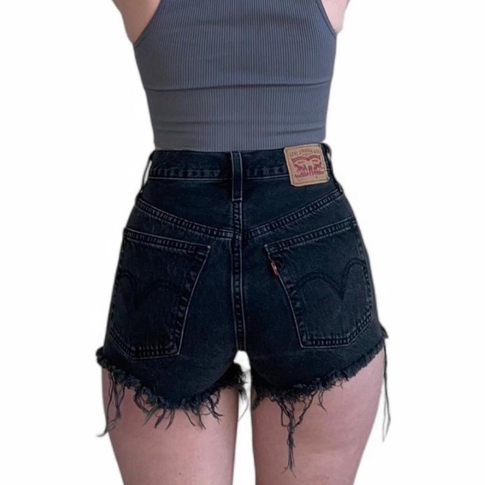 Levi's Black Jean Shorts